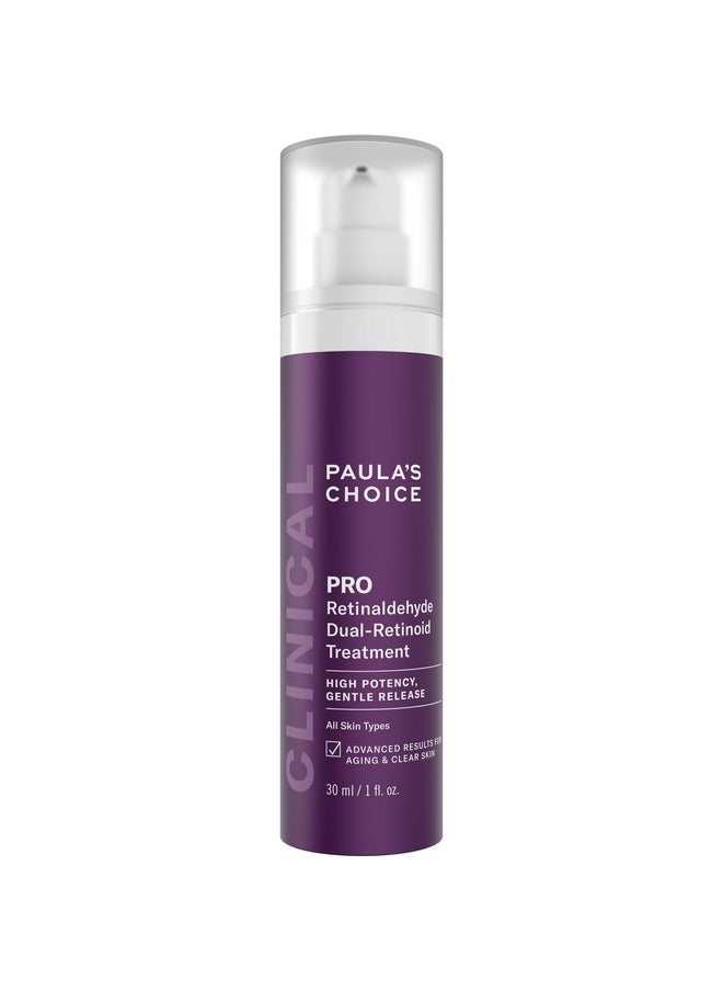 Paula’s Choice Pro Retinaldehyde Dual-Retinoid Advanced Treatment, High Potency Anti-Aging Serum for Breakout-Prone Skin, Radiance & Rough, Bumpy Texture, Fragrance-Free, 1 Fl. Oz.