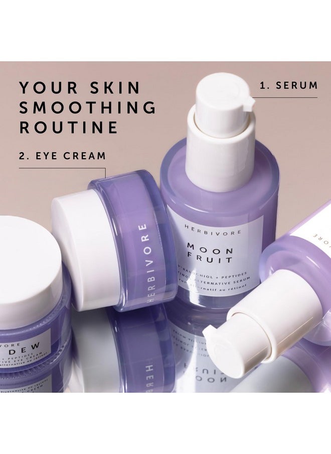 HERBIVORE Bakuchiol Retinol Alternative Moon Fruit Face Serum EXTRA STRENGTH - 1% Bakuchiol + Peptides, Smooths Skin, Reduces Fine Lines & Wrinkles, Plant-based, Vegan, Cruelty-free, 30mL / 1 oz