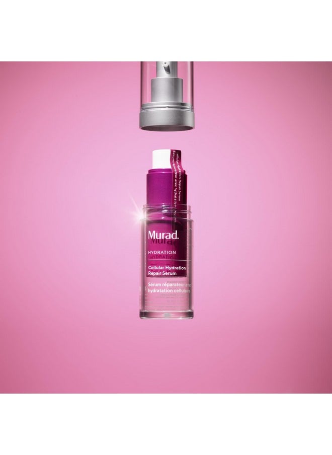 Murad Cellular Hydration Repair Serum Refill - Hydrating Face Serum Repairs Lipid-Depleted Skin Barrier- Hexapeptide-9, Bilberry, and Hyaluronic Acid Delivers Stronger Healthier Skin - 1 Fl Oz