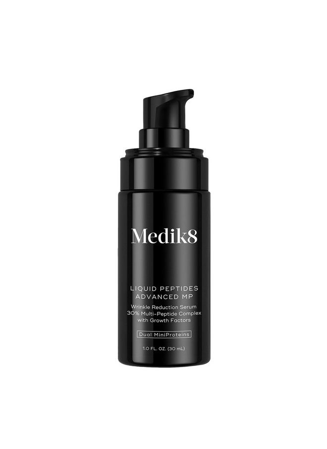 Medik8 Liquid Peptides Advanced MP - Peptide Serum - Face Serum for Wrinkle Reduction - Hydrating Serum Supports Collagen, Hyaluronic Acid - 1 oz