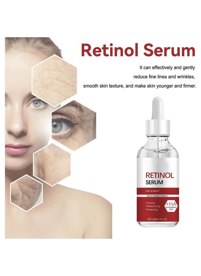 Retinol Facial Serum For Face, Anti Aging Face Serum for Lines, Wrinkle Smoothing, Dark Spot Corrector, Suitable For All Skin Types 1.0 Fl. Oz