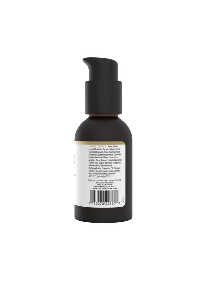 Sapo All Natural Vitamin C Serum - Vegan, Lightweight & Hydrating Brightening Facial Treatment - Fast Absorbing, Non Greasy Formula for Fresh, Radiant Skin