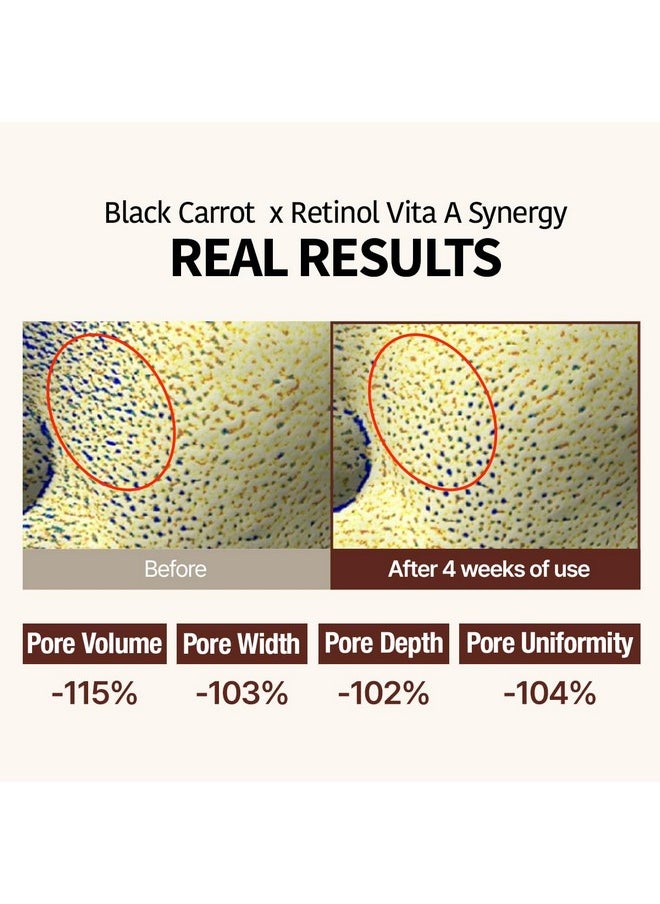 GOODAL Black Carrot VITA-A Retinol Ampoule 30ml, Hydration Facial Serum for Glowy Skin, Lightweight Serum, Korean Skincare, K Beauty
