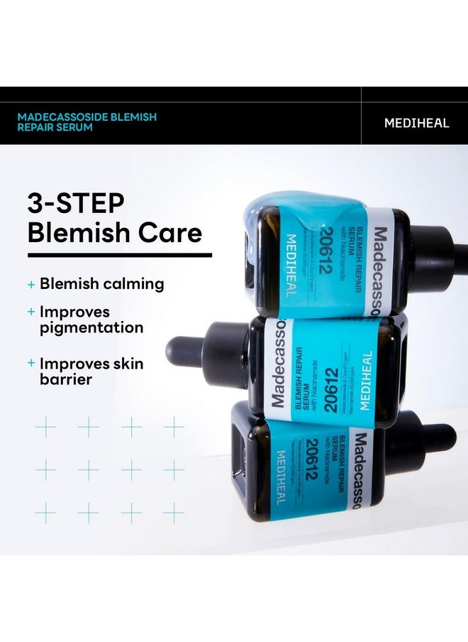 MEDIHEAL Madecassoside Repair Serum 30ml, Vegan Formula,Korean Niacinamide Serum,Hydrating Serum for Face, Glow Skin under Makeup