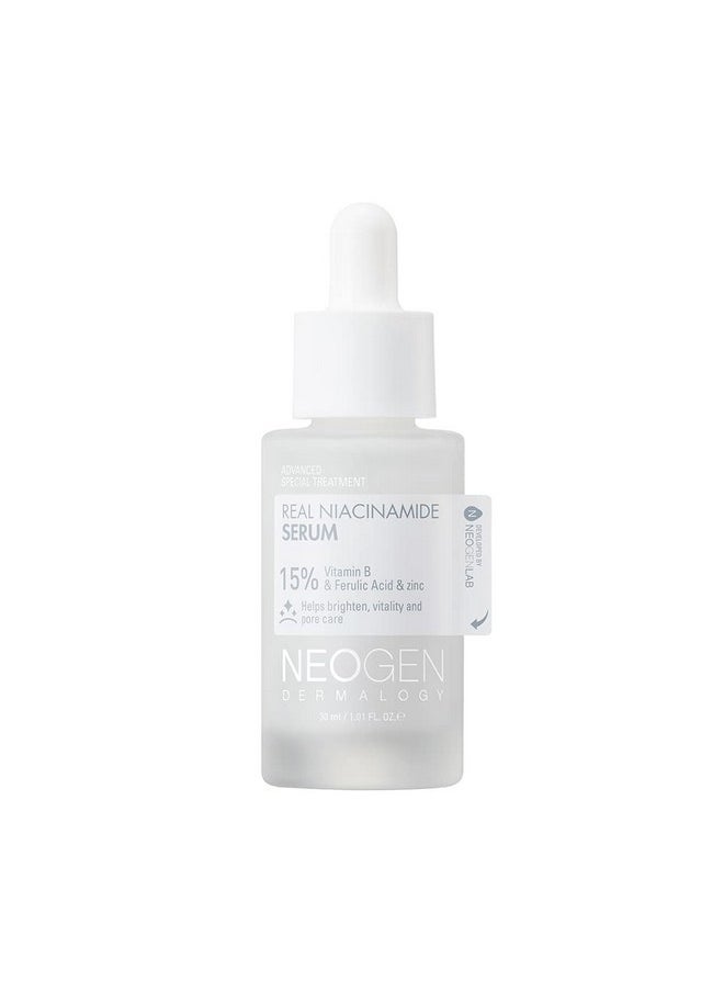 DERMALOGY by NEOGEN Real 15% Niacinamide Serum, Pore Minimizer, Dark Spot Face Serum, Hydrating Vegan Facial Serum with Zinc, Korean Skin Care (30 ml/1.01 Fl Oz)