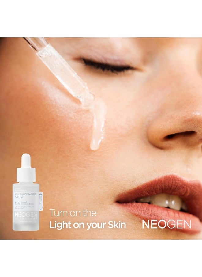 DERMALOGY by NEOGEN Real 15% Niacinamide Serum, Pore Minimizer, Dark Spot Face Serum, Hydrating Vegan Facial Serum with Zinc, Korean Skin Care (30 ml/1.01 Fl Oz)