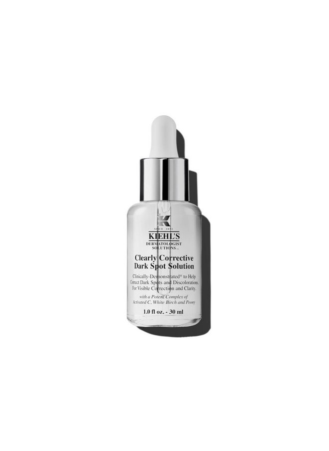 Kiehl's Clearly Corrective Dark Spot Serum, Brightening Facial Serum, Reduces Hyperpigmentation & Post-acne Marks, with Vitamin C & Salicylic Acid, All Skin Types, Paraben-free - 1 fl oz