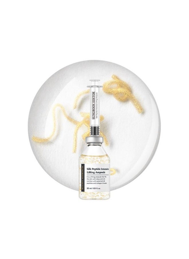 SUNGBOON EDITOR Silk Peptide Intensive Lifting Ampoule | Instant Fine Lines Smoothing & Skin Tightening & Firming Facial Ampoule Serum | Korean Skincare | 1.01 fl.oz.