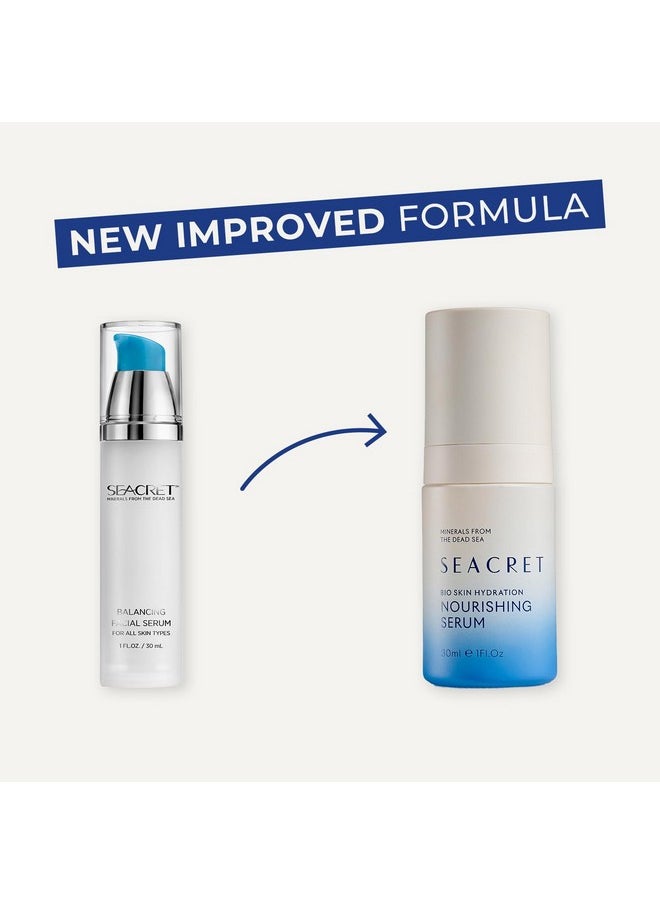 SEACRET Bio Skin Hydration Nourishing Serum | Hyaluronic Acid Serum for Face with Niacinamide & Antioxidants | Hydrating Serum for Face for All Skin Types | Night Serum & Daily Skincare - 1.7 FL.OZ