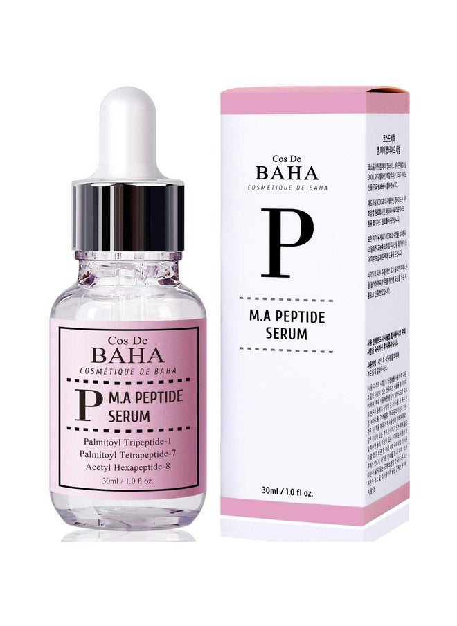 Peptide Complex Facial Serum with Matrixyl 3000 & Argireline for Face/Neck - Deep Wrinkles, Heals and Repairs Skin for Face, 1 Fl Oz (30ml)
