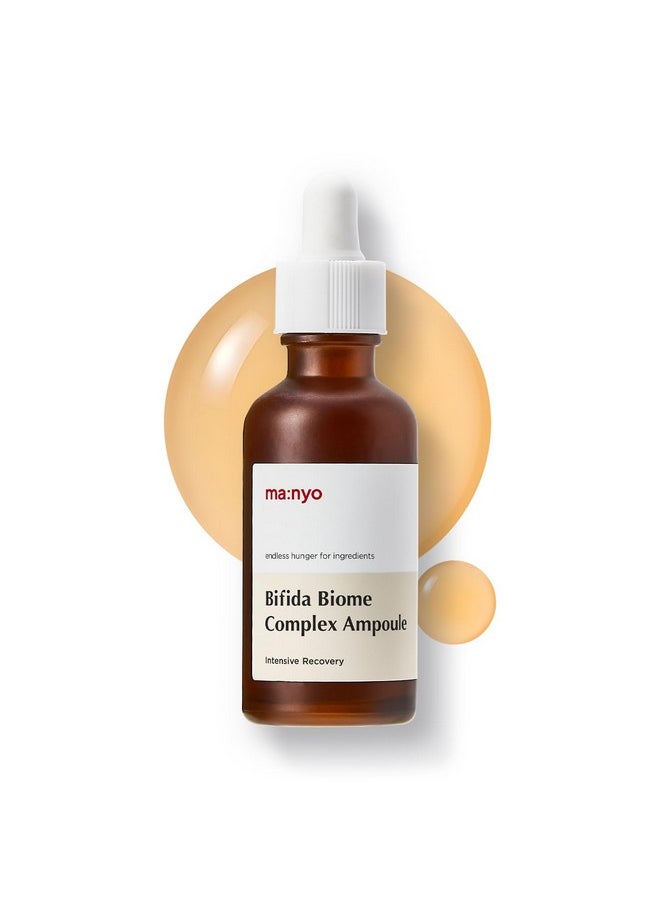 MANYO FACTORY Bifida Biome Complex Ampoule 1.7 fl oz (50ml) Korean Skincare, Facial Skin Rejuvenating, with 10-types-of Hyaluronic Acid, for Women and Men