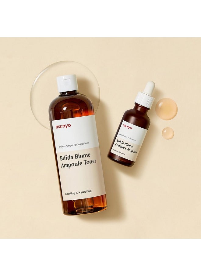 MANYO FACTORY Bifida Biome Complex Ampoule 1.7 fl oz (50ml) Korean Skincare, Facial Skin Rejuvenating, with 10-types-of Hyaluronic Acid, for Women and Men