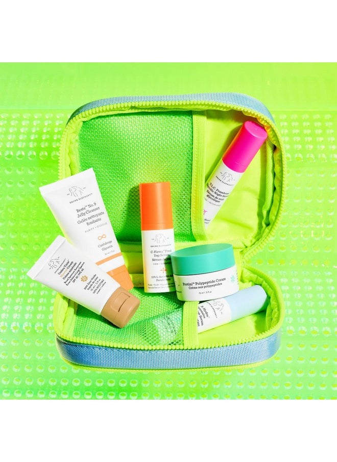 Drunk Elephant The Littles 7.0 - Includes Six Travel-Friendly A.M. and P.M. Essentials - Free of Essential Oils, Silicones & Fragrances