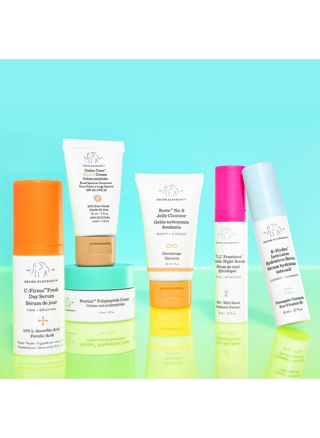 Drunk Elephant The Littles 7.0 - Includes Six Travel-Friendly A.M. and P.M. Essentials - Free of Essential Oils, Silicones & Fragrances