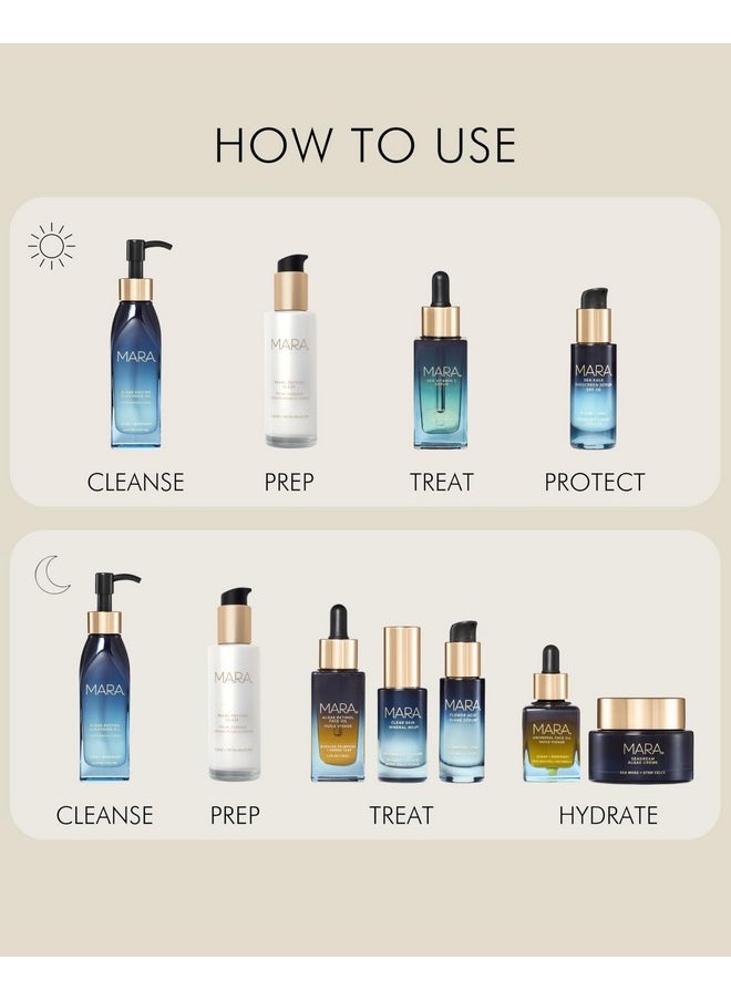 MARA - Pearl Peptide Glaze with Pearl Powder, Algae + Beta-Glucan | Plant-Based, Hydrating, Strengthening Skin Care (100 mL | 3.38 fl oz)