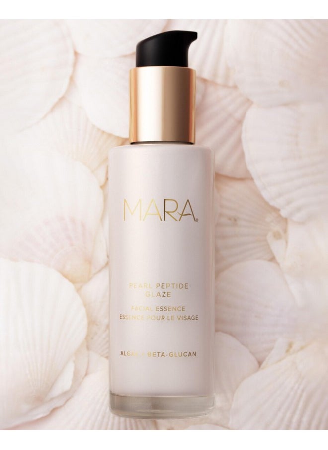 MARA - Pearl Peptide Glaze with Pearl Powder, Algae + Beta-Glucan | Plant-Based, Hydrating, Strengthening Skin Care (100 mL | 3.38 fl oz)