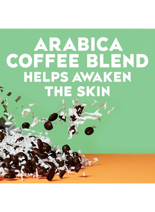 OGX Smoothing + Coconut Coffee Exfoliating Body Scrub with Arabica Coffee & Coconut Oil, Moisturizing Body Wash for Dry Skin, Paraben-Free with Sulfate-Free Surfactants, 19.5 Fl Oz, 2 Pack