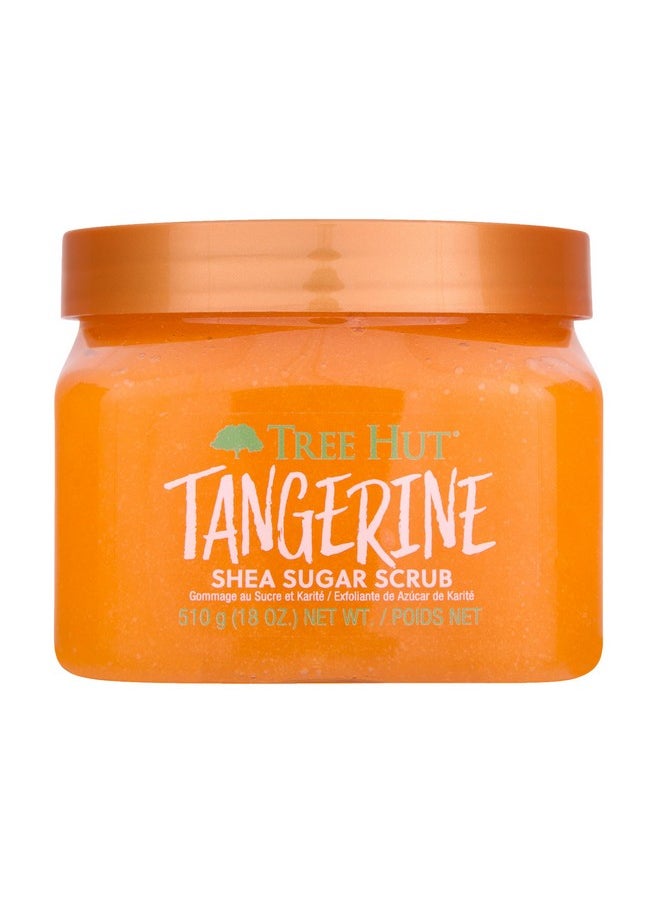 Tree Hut Tangerine Shea Sugar Scrub | Exfoliating Body Scrub Removes Dead, Dry Skin for a Soft & Hydrated Feel | Nourishing Essential Body Care | 18 fl oz.