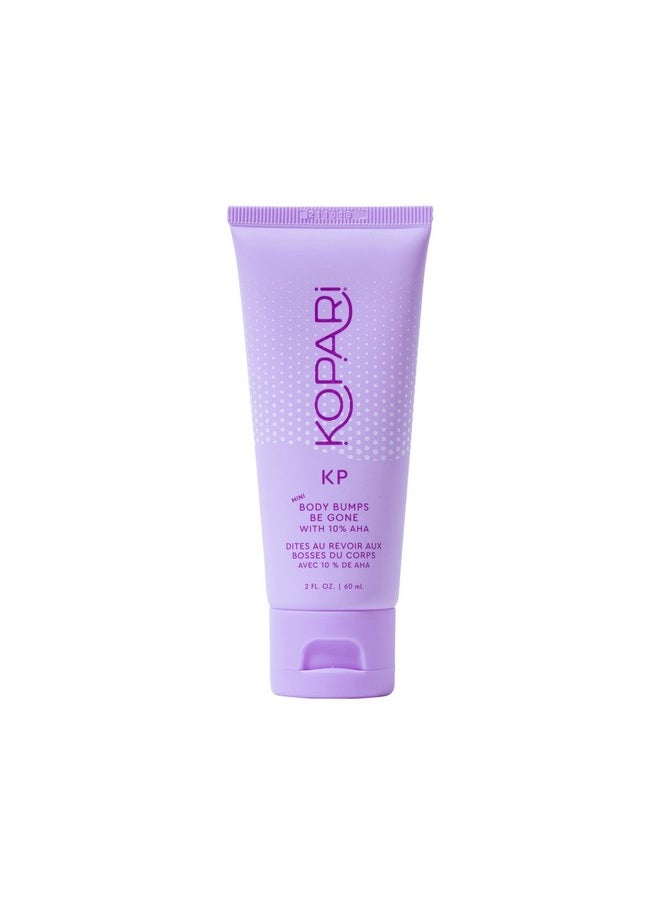 Kopari KP Body Bumps Be Gone Exfoliating Body Scrub with 10% AHA, to Smooth Skin, Reduce Bumps, Decongest Pores, Clarifying, Gently Exfoliate & Wash | 2 oz