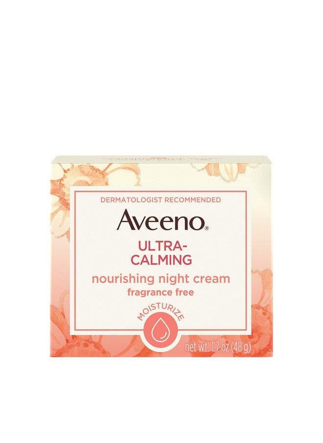 Aveeno Ultra-Calming Nourishing Night Cream, Fragrance Free, 1.7 Ounce