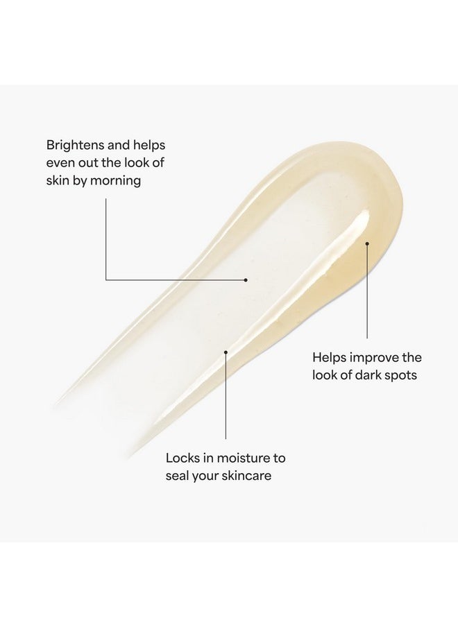 TULA Skin Care Bedtime - Bright Vita-Charge™ Overnight Brightening Treatment, Vitamin C & Niacinamide help Even Skin Tone & Texture, 1.7fl oz