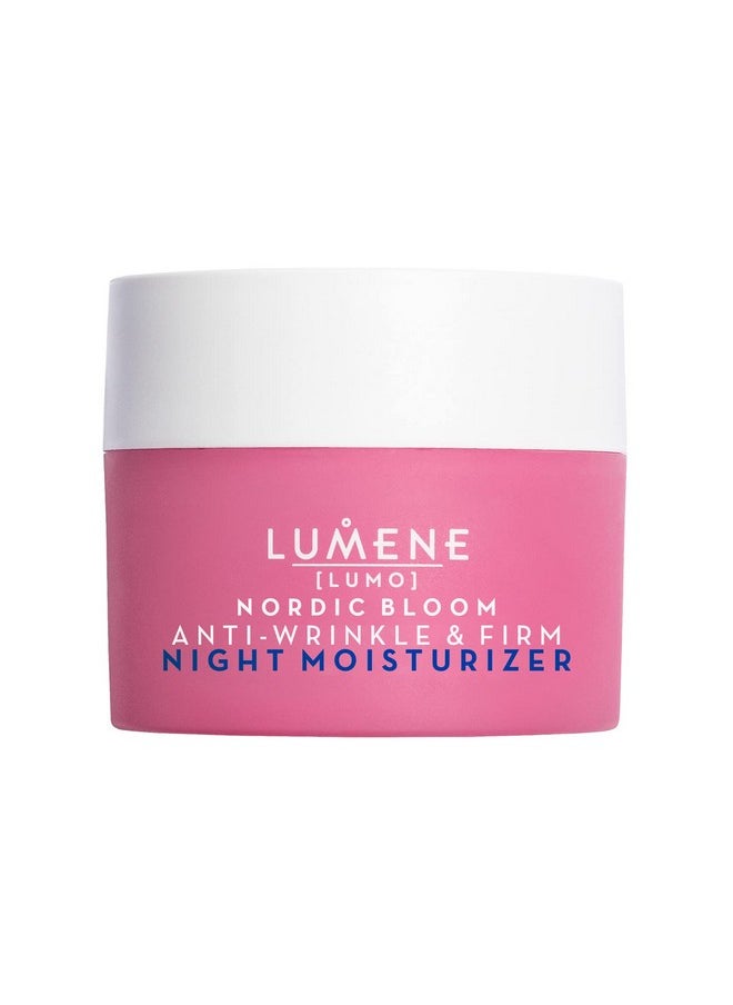Lumene Nordic Bloom [Lumo] Anti-Wrinkle & Firm Night Moisturizer - Hydrating Face Moisturizer for Visibly Radiant & Smooth Skin - Formulated with Pre-Retinol Complex + Lingonberry Extract (1.7 oz)