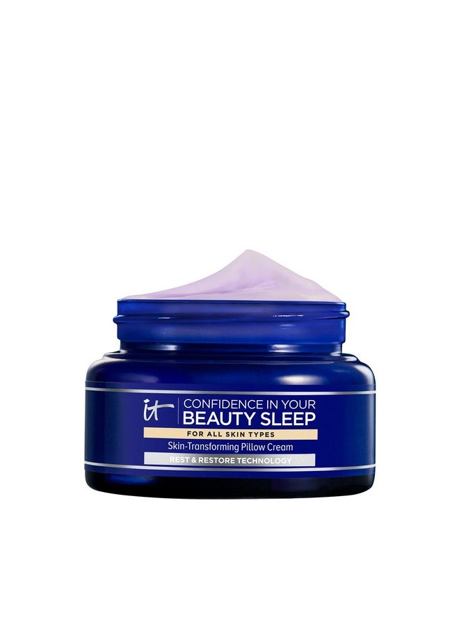 IT Cosmetics Confidence in Your Beauty Sleep Night Cream - Visibly Improves Fine Lines, Wrinkles, Dryness, Dullness & Loss of Firmness - With Hyaluronic Acid