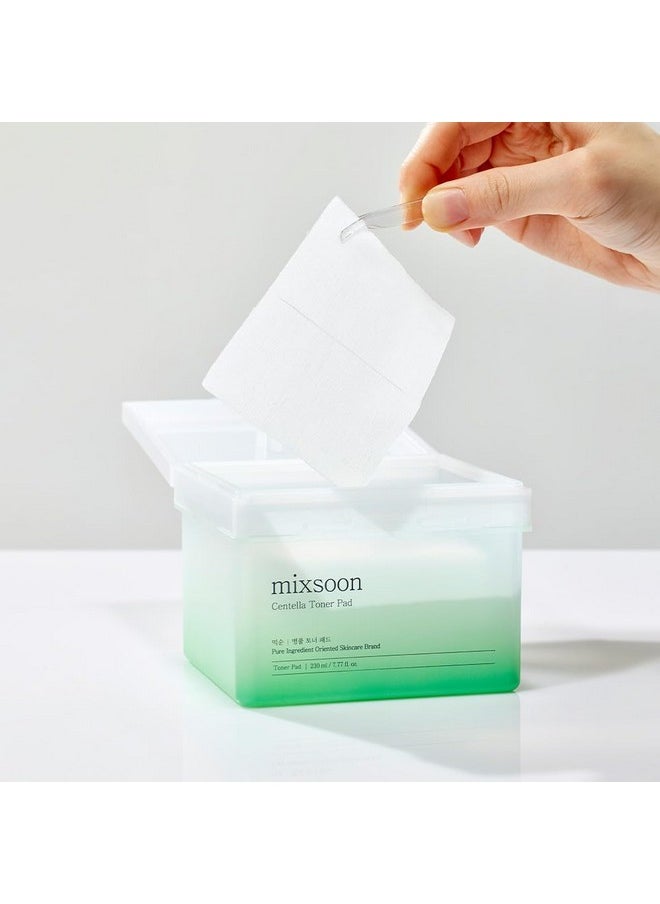 mixsoon Centella Asiatica Toner Pad,Soothing, Hydration, Centella Extract, Gauze Pad, (230ml/ 7.77fl.oz/ 120 Sheets)