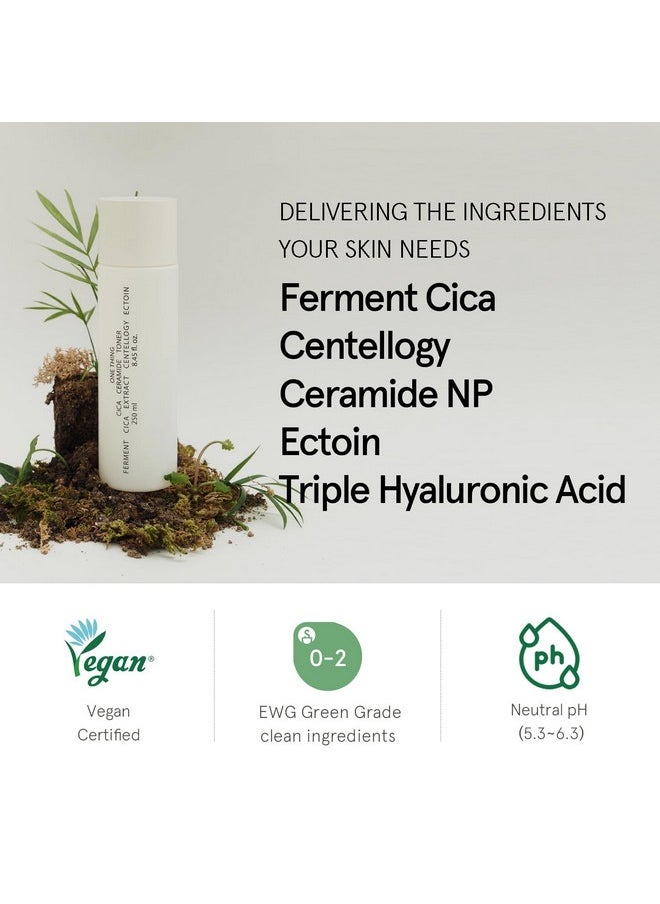 ONE THING CICA Ceramide Toner 8.45 Fl Oz | Centella Asiatica Soothing Calming Hydrating Facial Toner for Sensitive Dry Combination Skin, Barrier Repair Strengthening, Firming | Vegan Korean Skin Care