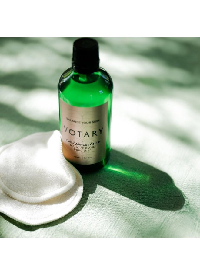 Votary Daily Apple Toner for Face & Body | Anti Aging Delivers Intense Hydration, Soothing Visibly Plumps, Minimize Blemishes, Pores Gentle Soothing Hydrating Facial Toner 3.4 Fl Oz