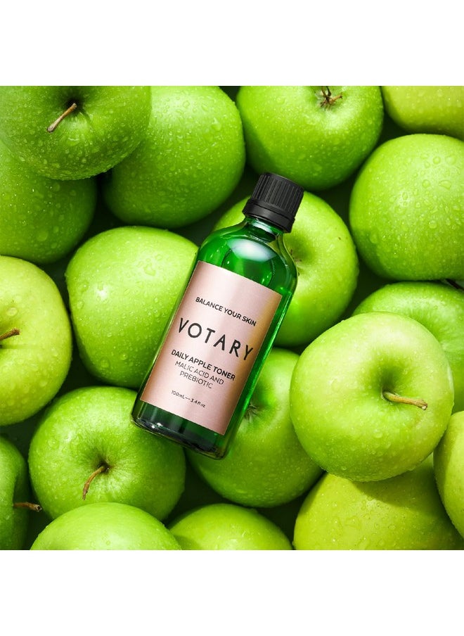 Votary Daily Apple Toner for Face & Body | Anti Aging Delivers Intense Hydration, Soothing Visibly Plumps, Minimize Blemishes, Pores Gentle Soothing Hydrating Facial Toner 3.4 Fl Oz