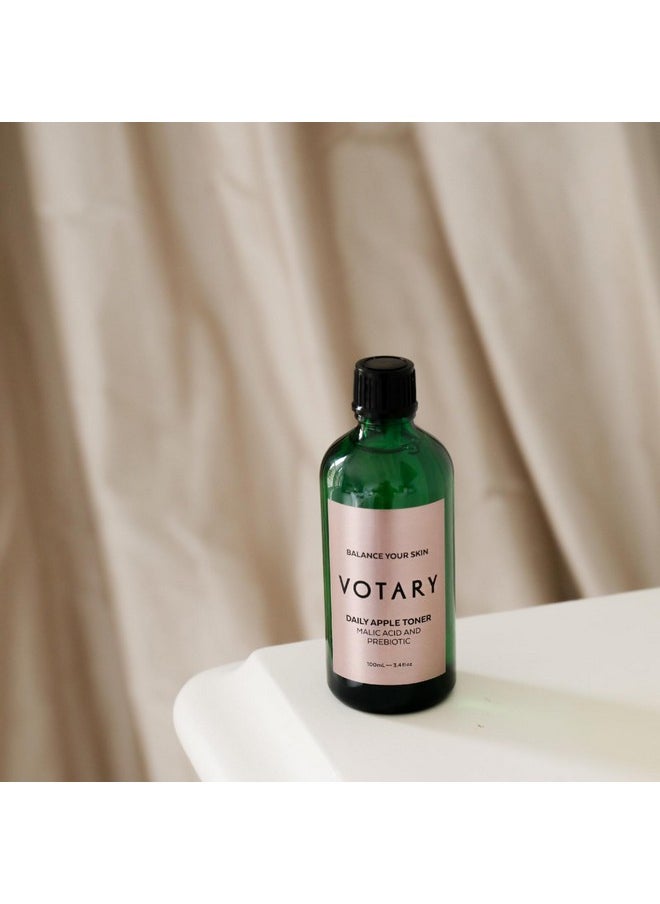 Votary Daily Apple Toner for Face & Body | Anti Aging Delivers Intense Hydration, Soothing Visibly Plumps, Minimize Blemishes, Pores Gentle Soothing Hydrating Facial Toner 3.4 Fl Oz