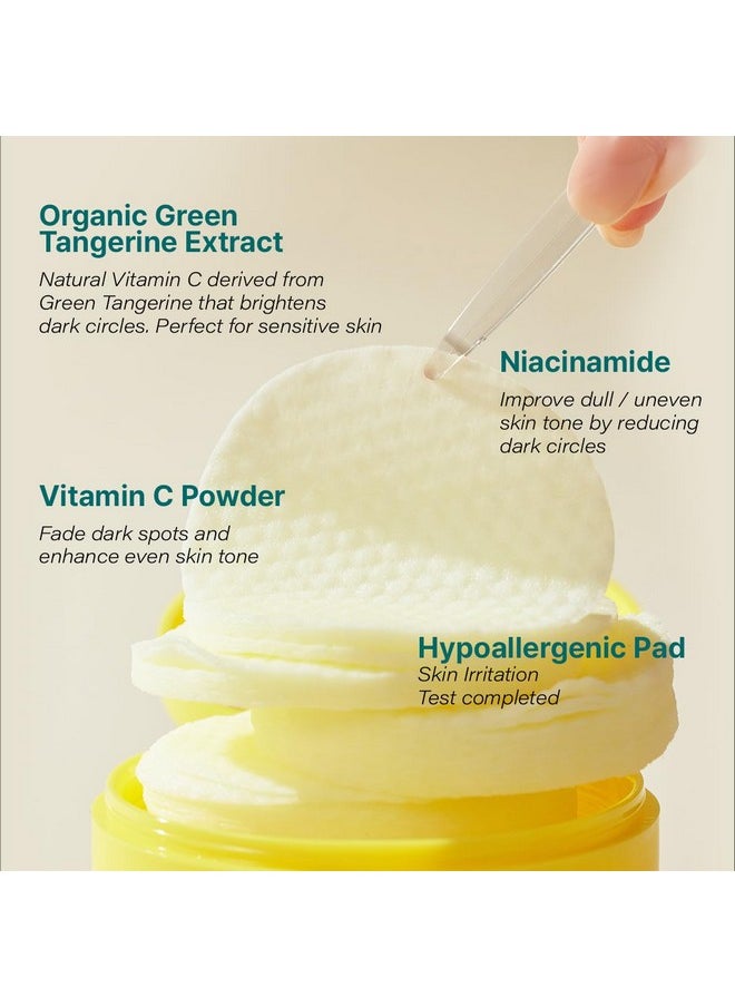 GOODAL Green Tangerine Vita C Toner Pads, Korean Skin Care, K-Beauty, Glass Skin, Pore Care, 70 Sheets, Valentine Day Gifts