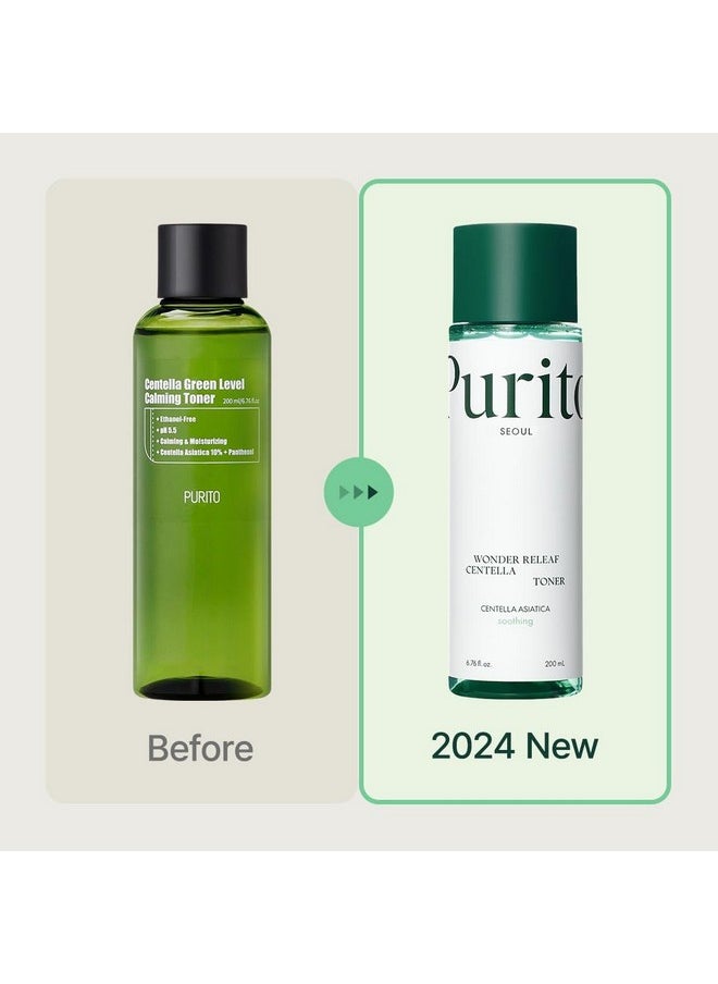 PURITO Centella Toner, 200ml 6.76 fl.oz, Korean Centella, Soothing, Hydration, Alcohol-Free Facial Toner for face, K-Beauty, Korean Skin Care