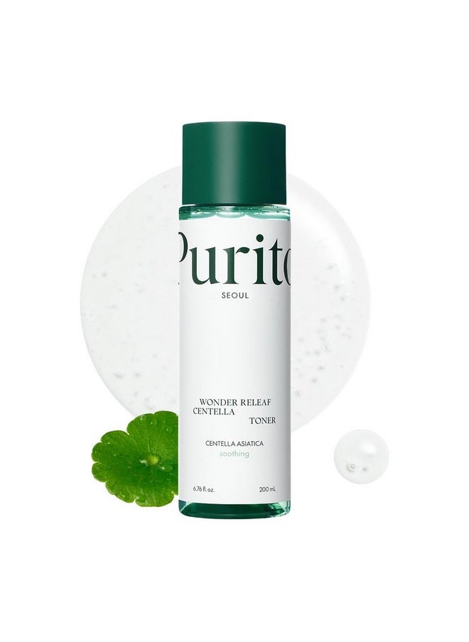 PURITO Centella Toner, 200ml 6.76 fl.oz, Korean Centella, Soothing, Hydration, Alcohol-Free Facial Toner for face, K-Beauty, Korean Skin Care
