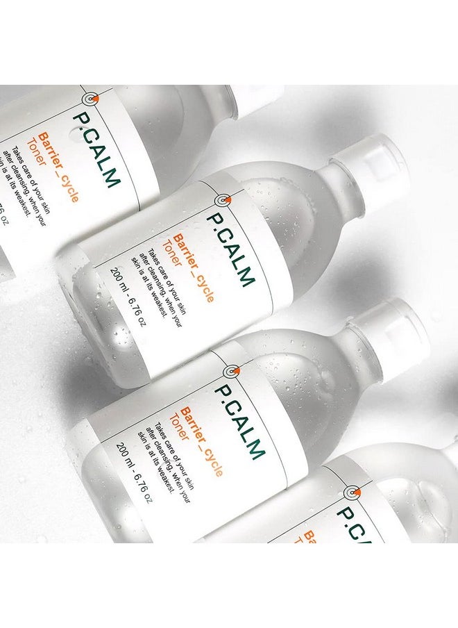 P.CALM Barrier Cycle Toner 500ml | Vegan Alcohol-Free Fragrance-Free Facial Toner for Sensitive Skin | Korean Skincare