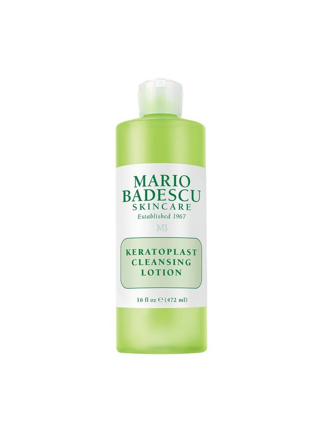 Mario Badescu Keratoplast Cleansing Lotion Toner - Soothing & Rejuvenating Skin Care Face Toner With Aloe Vera, 16 Fl Oz