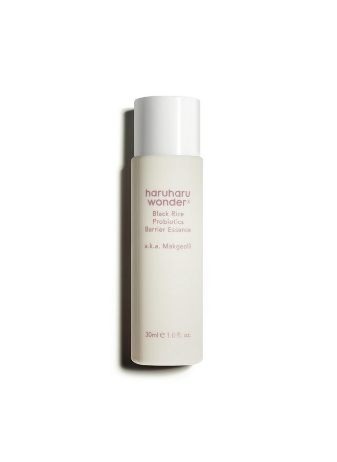 haruharu Wonder Black Rice Probiotics Barrier Essence 1.01 fl. oz., Travel Size Essence Toner to Strengthen Skin Barrier with Ceramides, Fermented Ingredients, Soothing, Moisturizing, Plumping