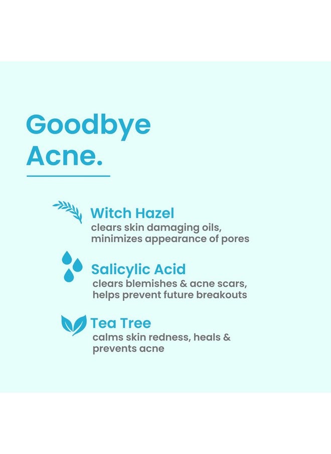 Acne Clarifying Face Toner for Teens by Natural Outcome Skin Care - Salicylic Acid Facial Astringent to Clear Acne & Purify Pores - Fragrance Free, Alcohol Free 6.7 oz