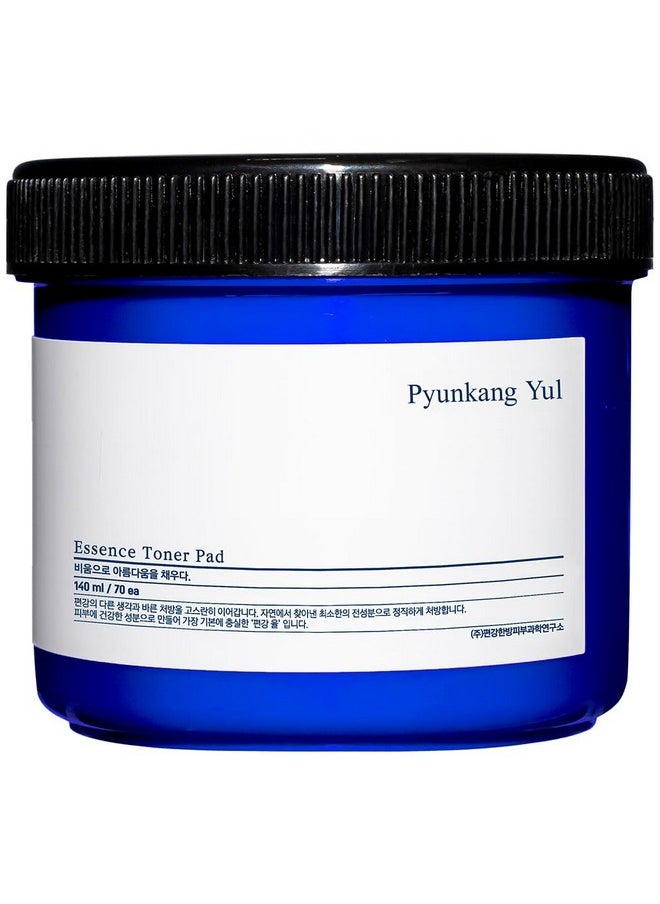PYUNKANG YUL Essence Toner Pad with Astragalus Root, Houttuynia Cordata, Willow Bark, Centella Asiatica, Ceramide, Nourish Moisturizes, Removes Dead Skin Cells, Korean Face Skin Care 70ea, 4.73fl.oz.
