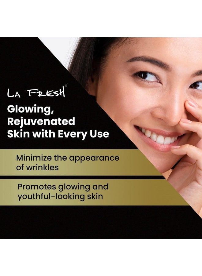 LA Fresh Snail Mucin Facial Cleansing Wet Wipes - Double-Action Travel Makeup Remover Wipes, Oil-free, Non-Greasy Wet Wipes, 25-Pack