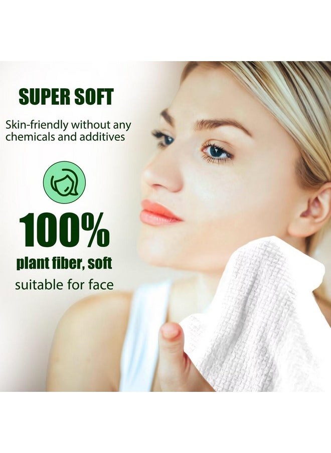 Fancyou Compressed Disposable Face Towel Large,Soft Facial Cleansing Cloths Towelettes,Thicken Washcloth Compact Portable Wash Cotton Wipes Tablets for Beauty Salon,Personal Care,Travel(50PCS Green)