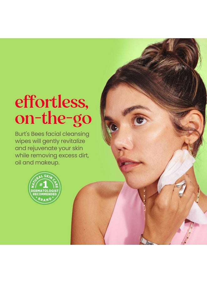 Burt's Bees Aloe Vera Face Wipes, for Sensitive Skin, Soothing Makeup Remover & Facial Cleansing Towelettes, 30 Ct. (3-Pack)