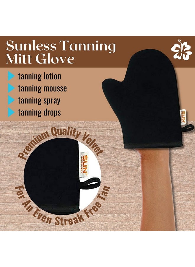 Sun Laboratories By Giesee Tanning Mitt - Deluxe Self Tanning Mitt, Lotion Applicator, and Glove Set for Easy Application - Sunless Tanning Lotion for Smooth, Even Tan