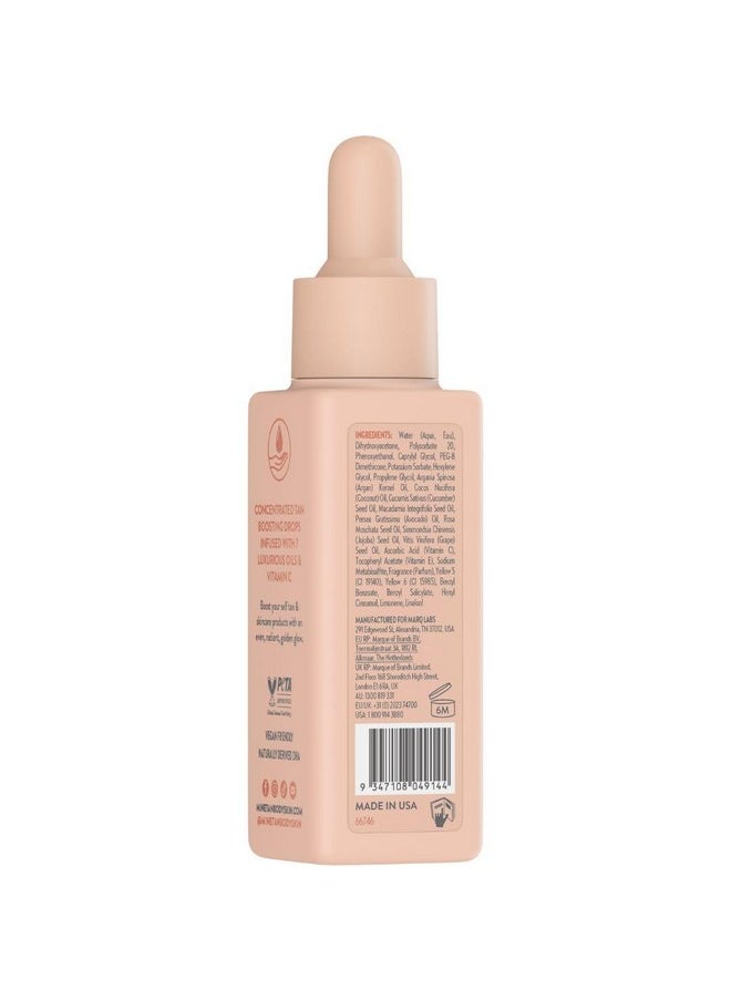 Minetan Illuminating Glow Tan Drops | Clear Facial Self Tanning Bronzer Serum - Daily Tanner Boosting Drops, Face & Body, Infused wtih Vitamin C, Hydrating, Radiant Skin Finish, 1.3 Fl Oz