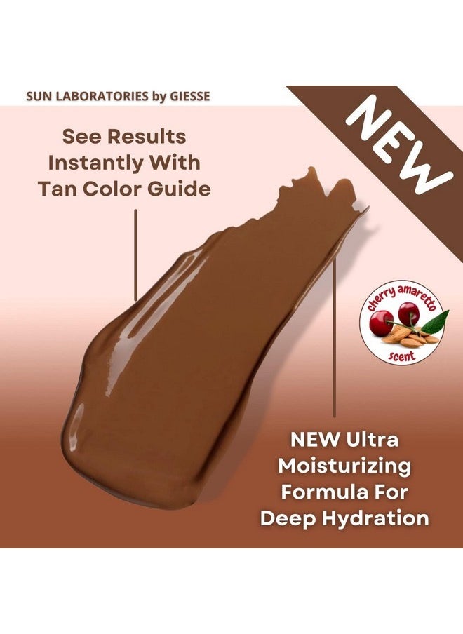 Sun Laboratories By Giesee Tan Overnight Self Tanning Lotion 8 oz 2 Pack, Self Tanning Lotion, Self Tanner, Tanning Lotion, Odorless, Non-Toxic, Medium, Light & Fair Skin, Face & Body