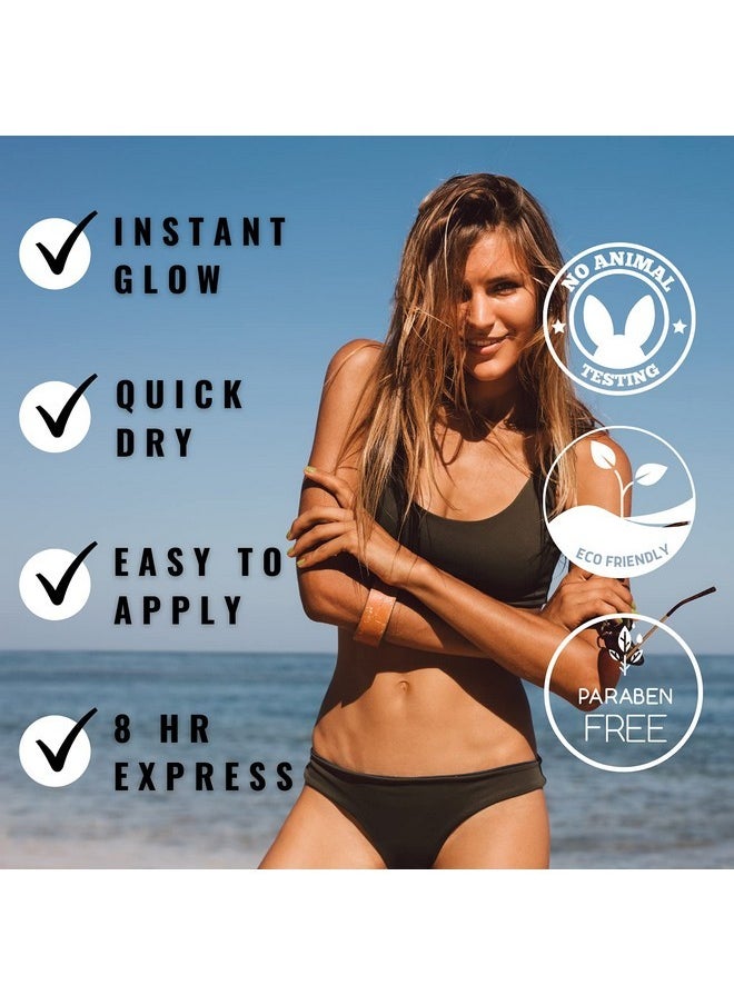 Sun Laboratories By Giesee Dark Sunsation Self-Tanning Lotion for - 2 Pack 8 oz | Ultra Dark Tanning Lotion, Natural Self Tanner, Non-Toxic Tanning Bed Lotion, Face Tanner, Sunless Tanner