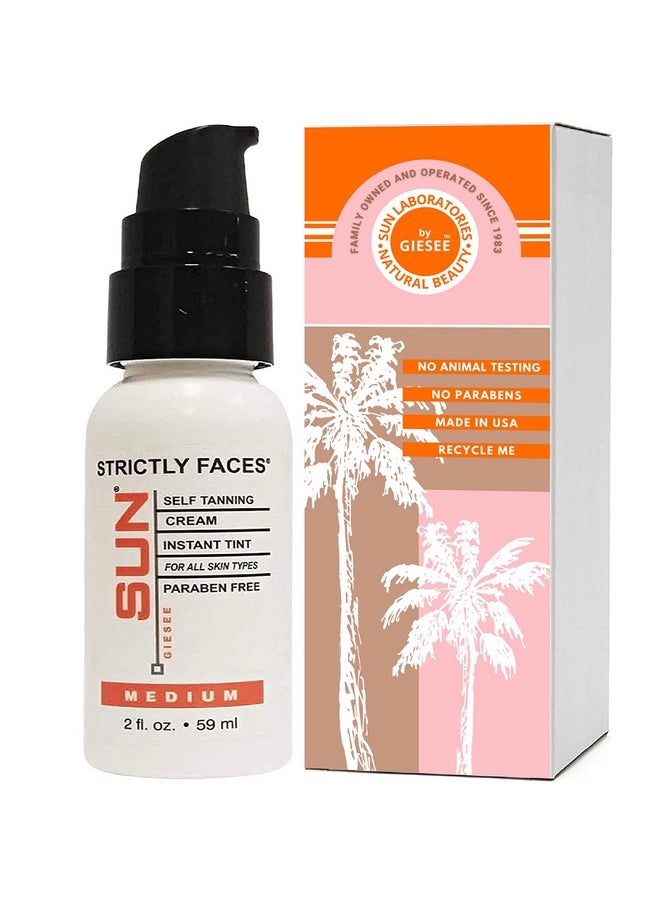 Sun Laboratories By Giesee Face Self Tanner Medium: Facial Self Tanning Lotion, Suntan Lotion and Sun Tanning Lotion for a Perfect Fake Tan