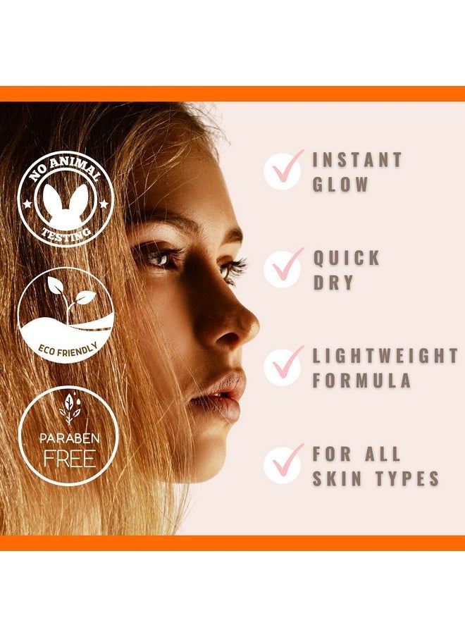 Sun Laboratories By Giesee Face Self Tanner Dark - Self Tanning Lotion for Gradual, Sunless Tan - Premium Facial Tanner Drops & Mist - Tanning Lotion for Face