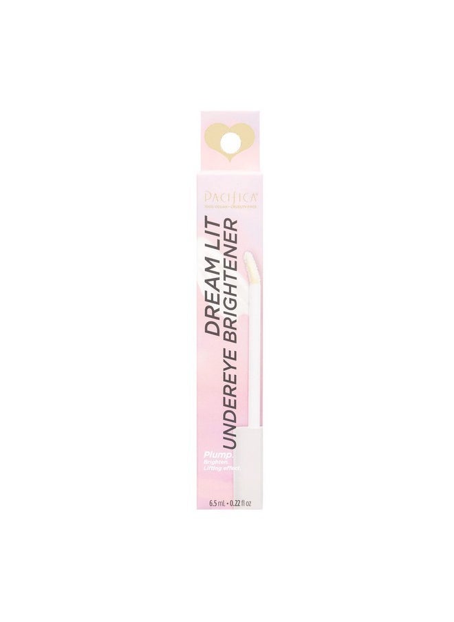 Pacifica Brighten Under Eye Cream - DreamLit Glow - Conceal & Brighten Dark Circles + Minimize Puffy Eye Bags & Swelling - Face Skincare - Vegan & Cruelty-Free, Dermatologist Tested